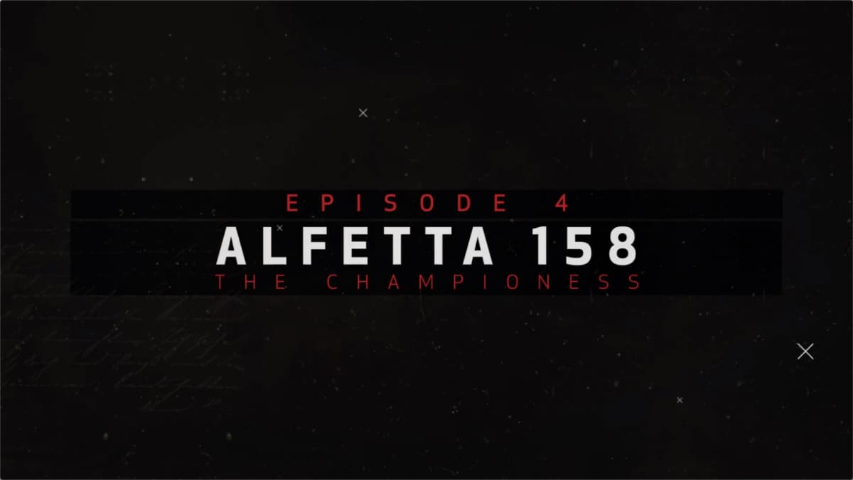 EPISODE 4 ALFETTA 158 THE CHAPIONESS