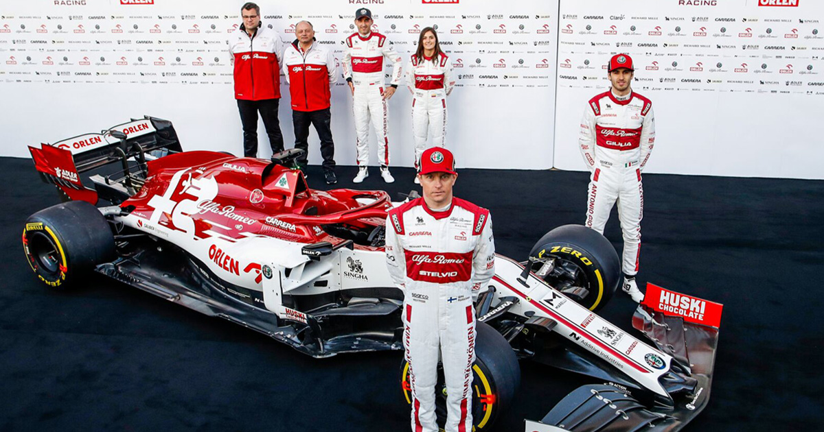 即決！！ アントニオ・ジョビナッツィ 2019 アルファロメオ レーシング レプリカ キャップ 新品タグ付 アルファロメオのキミ・ライコネンとアントニオ・ジョビナッツィ、2019